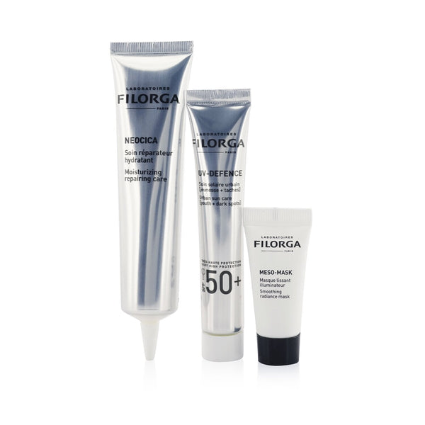 Filorga Protect, Repare, Illuminate Limited Edition Set: Neocica 40ml + UV-Defence SPF50 15ml + Meso-Mask 7ml  3pcs