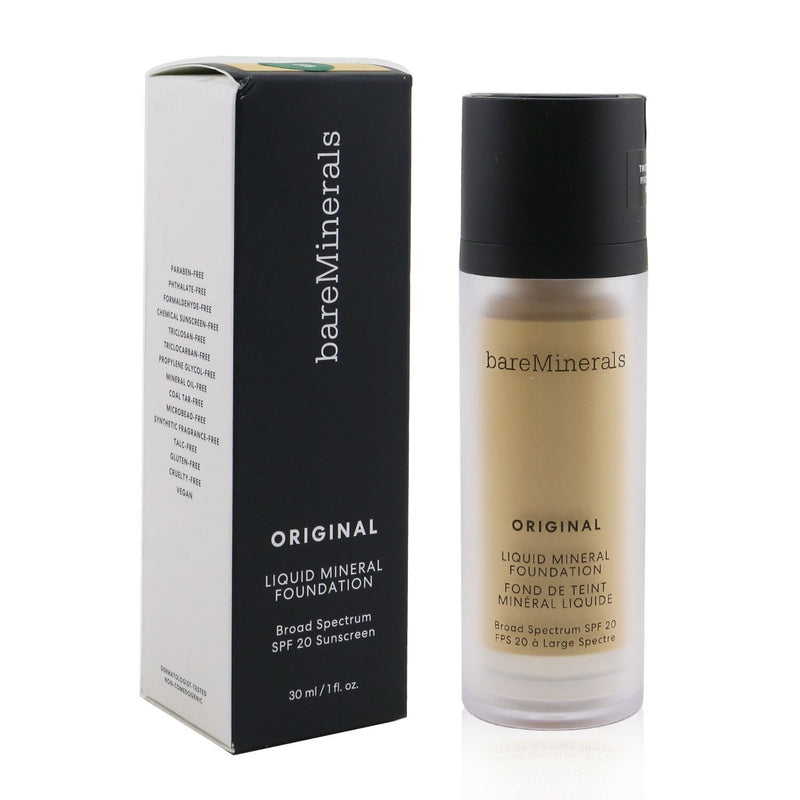 BareMinerals Original Liquid Mineral Foundation SPF 20 - # 07 Golden Ivory (For Very Light Warm Skin With A Yellow Hue) (Exp. Date 07/2022)  30ml/1oz
