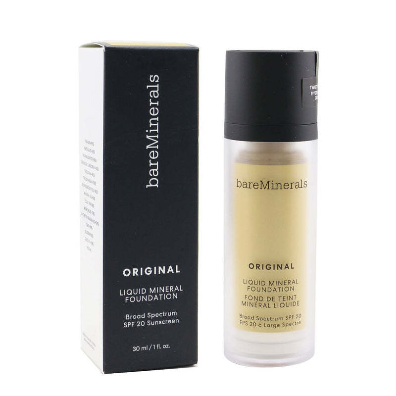 BareMinerals Original Liquid Mineral Foundation SPF 20 - # 13 Golden Beige (For Light Warm Skin With A Yellow Hue) (Exp. Date 07/2022)  30ml/1oz