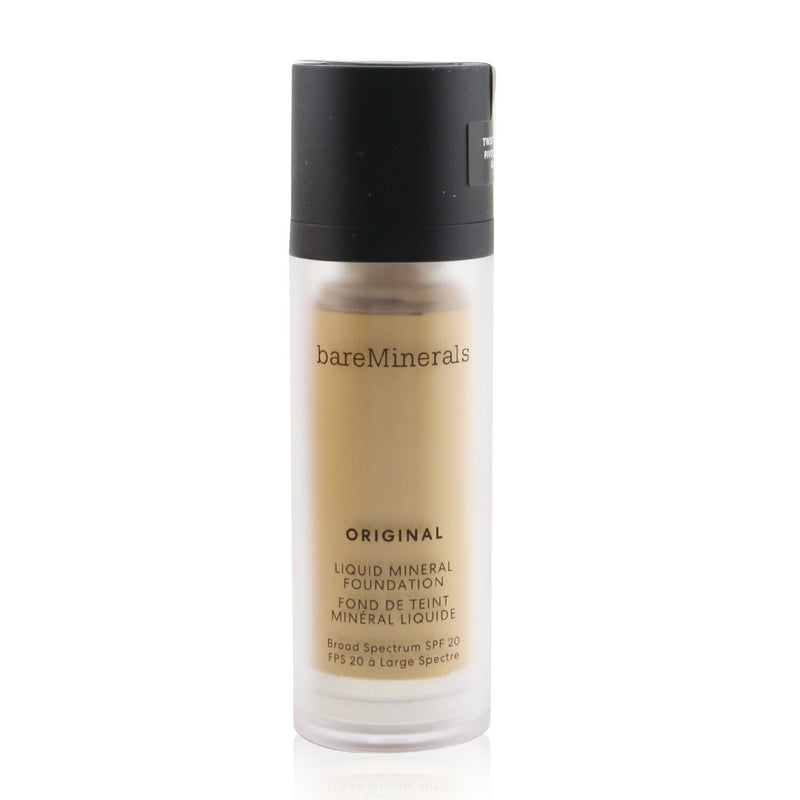 BareMinerals Original Liquid Mineral Foundation SPF 20 - # 20 Golden Tan (For Medium-Tan Cool Skin With A Rosy Hue) (Exp. Date 07/2022)  30ml/1oz