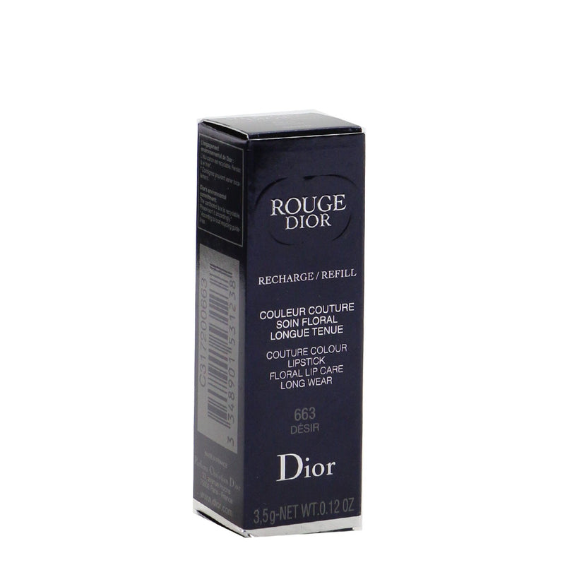 Christian Dior Rouge Dior Couture Colour Refillable Lipstick Refill - # 663 Desir (Satin)  3.5g/0.12oz