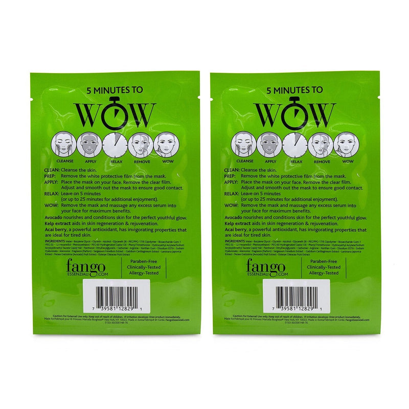 Borghese Fango Essenziali Moisturize Treatment Sheet Masks Duo Pack  2x4x25ml/0.83oz