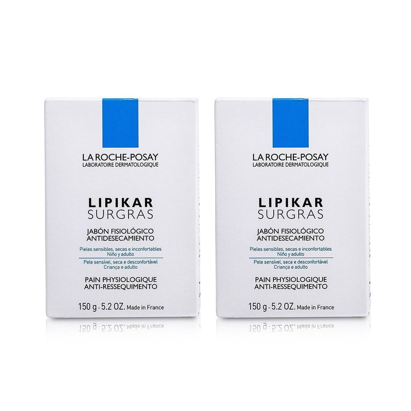 La Roche Posay Lipikar Surgras Cleansing Bar Duo Pack  2x150g/5.2oz