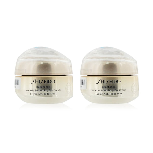 Shiseido Benefiance Wrinkle Smoothing Eye Cream Duo Pack (Unboxed)  2x15ml/0.51oz