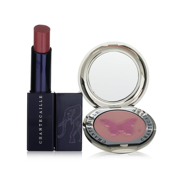 Chantecaille Wild Pairs: Cheek And Lip Duo Set - Cheek #Bliss + Lip Veil #Honeypot  2pcs