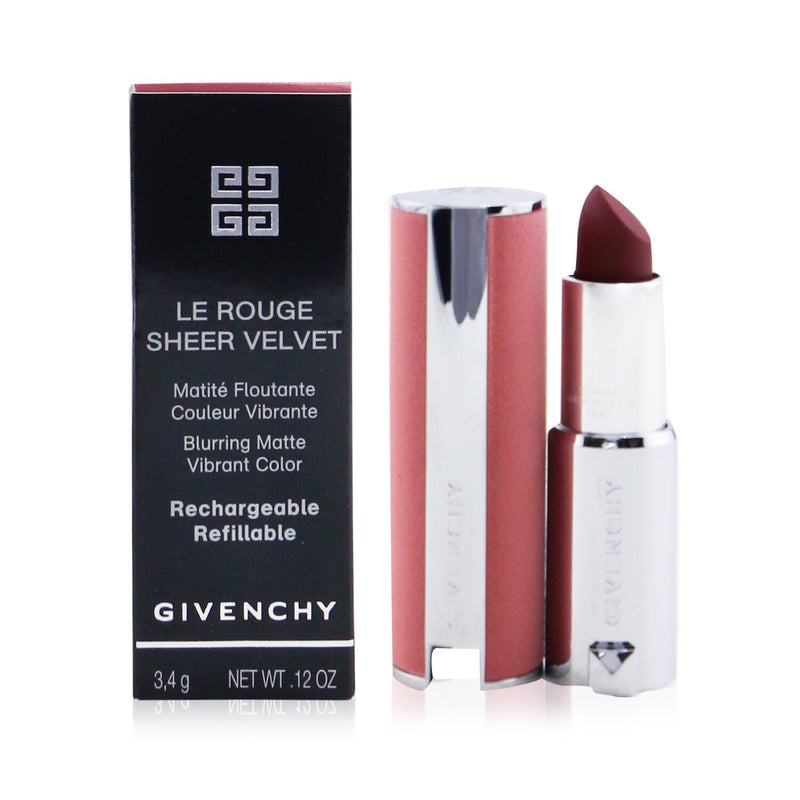 Givenchy Le Rouge Sheer Velvet Matte Refillable Lipstick - # 39 Rouge Grenat  3.4g/0.12oz