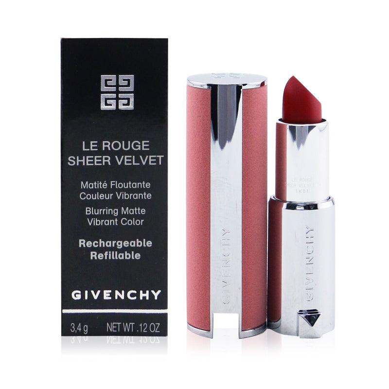 Givenchy Le Rouge Sheer Velvet Matte Refillable Lipstick - # 36 L'Interdit  3.4g/0.12oz