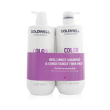 Goldwell Dual Senses Color Brilliance Shampoo & Conditioner Twin Pack (For Fine to Normal Hair)  2pcs