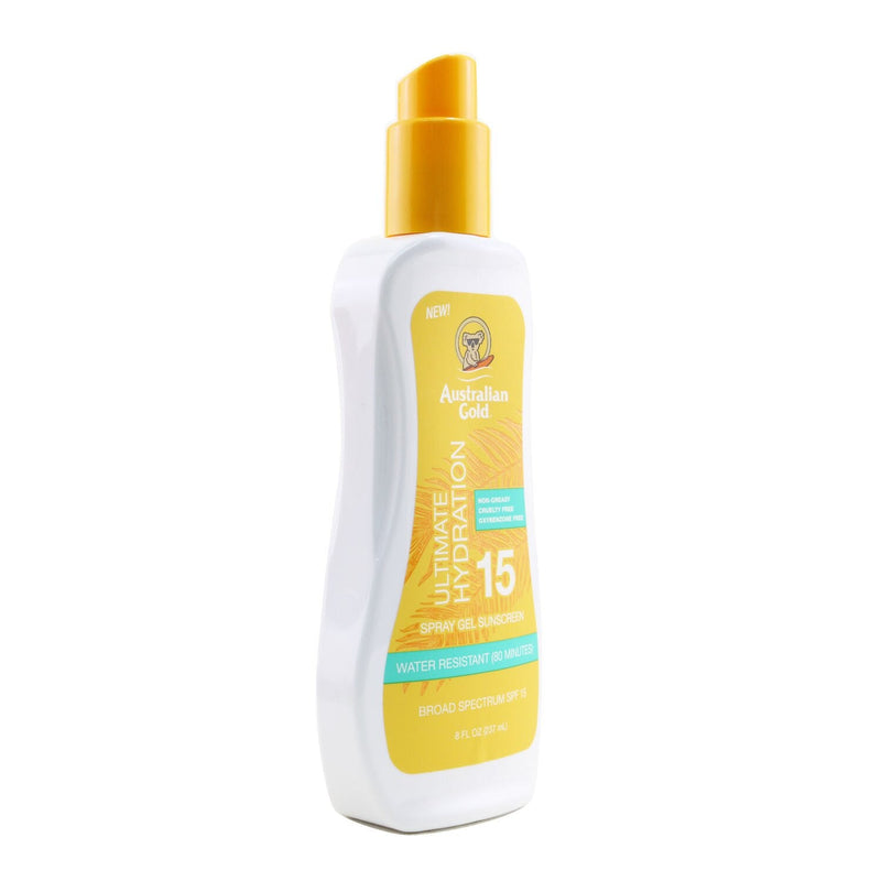 Australian Gold Spray Gel Sunscreen SPF 15 (Ultimate Hydration)  237ml/8oz