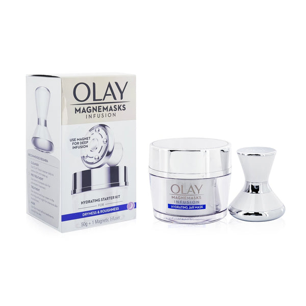 Olay Magnemasks Infustion Hydrating Starter Kit : 1x Magnetic Infuser + 1x Hydrating Jar Mask 50g (Exp. Date 07/2022)  2pcs