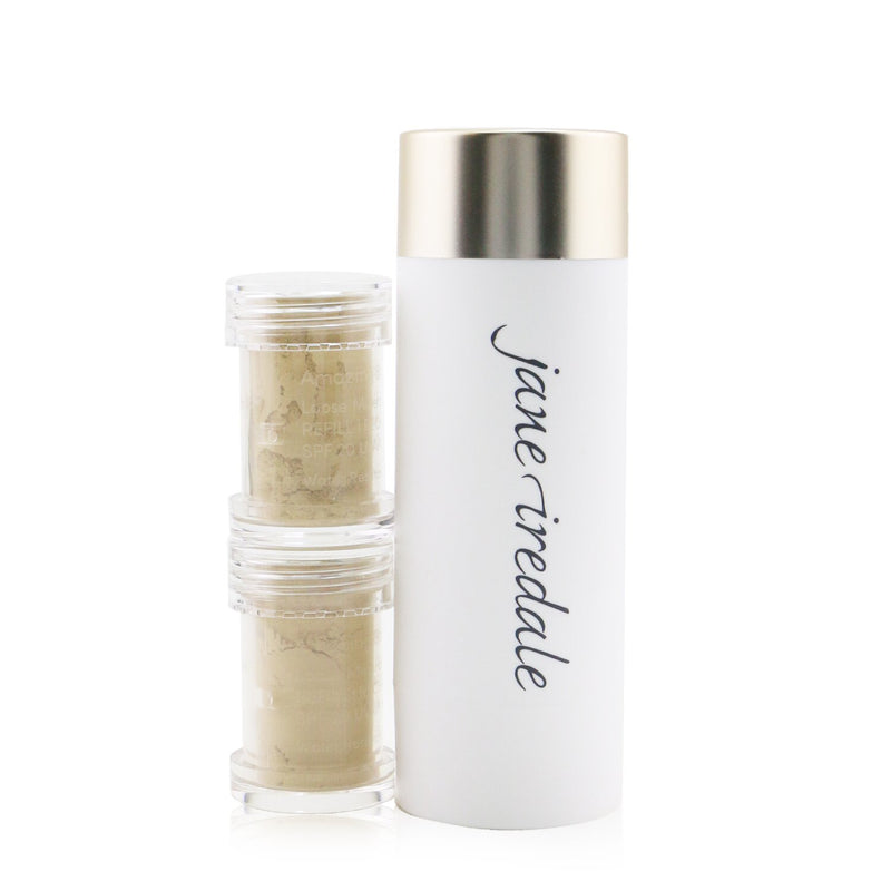 Jane Iredale Amazing Base Loose Mineral Powder SPF 20 Refillable Brush (1x Brush, 2x Refills) - Riviera  2x2.5g/0.09oz