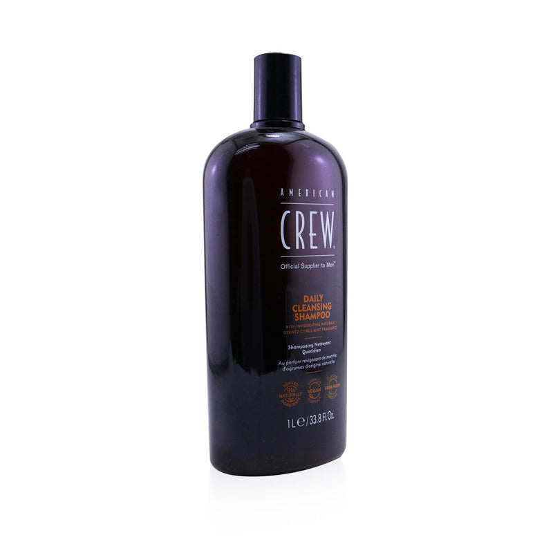 American Crew Men Daily Cleansing Shampoo (For Normal To Oily Hair And Scalp)  1000ml/33.8oz