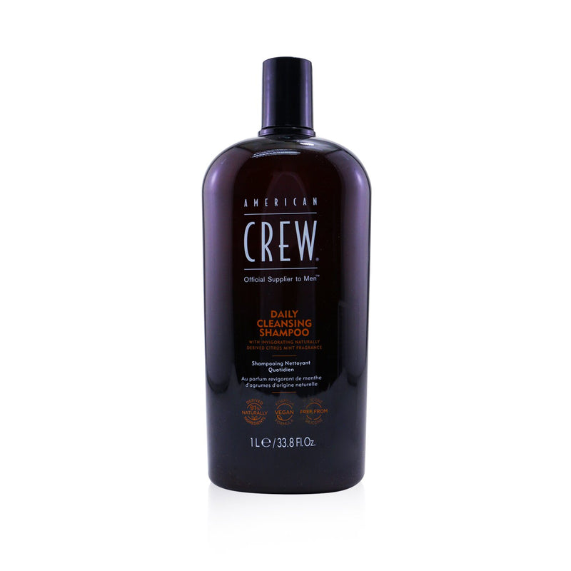 American Crew Men Daily Cleansing Shampoo (For Normal To Oily Hair And Scalp)  1000ml/33.8oz