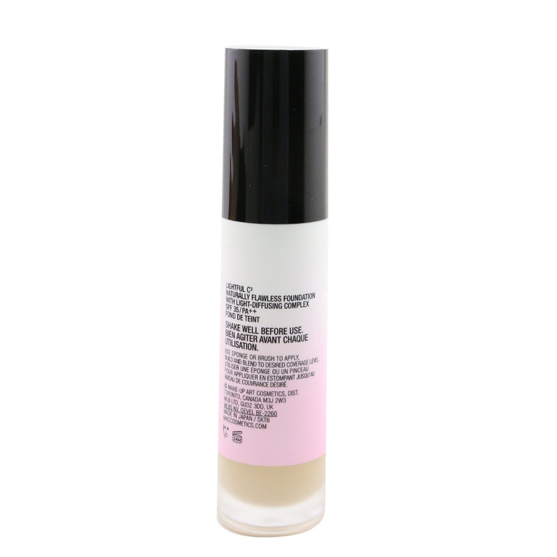 MAC Lightful C³ Naturally Flawless Foundation SPF 35 - # NC37  30ml/1oz