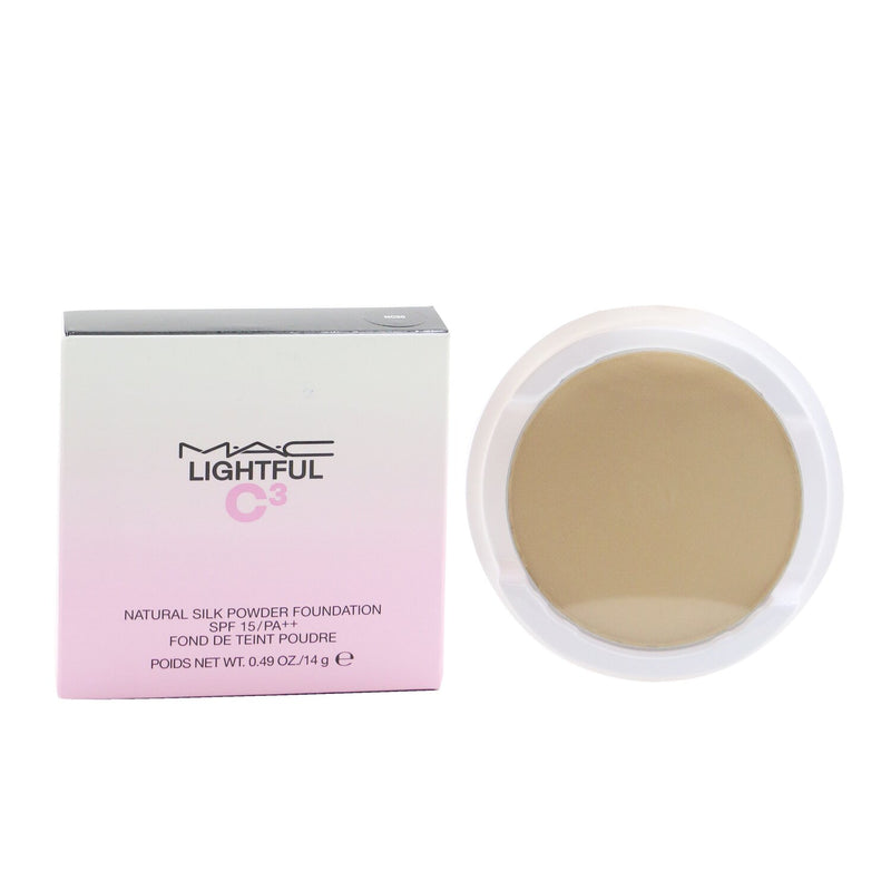 MAC Lightful C³ Natural Silk Powder Foundation SPF 15 Refill - # NC20  14g/0.49oz