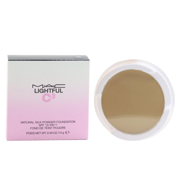 MAC Lightful C³ Natural Silk Powder Foundation SPF 15 Refill - # NC35  14g/0.49oz