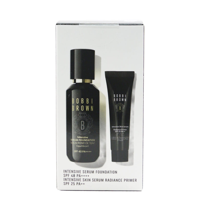 Bobbi Brown Intensive Serum Set (1x Foundation 30ml + 1x Primer 15ml) - # W-016 Warm Procelain  2pcs