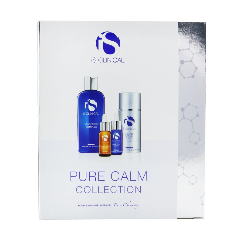 IS Clinical Pure Calm Collection: Cleansing Complex 180ml + Pro-Heal Serum Advance+ 15ml + Hydra-Cool Serum 15ml + Eclipse SPF 50 Sunscreen Cream 100g  4pcs