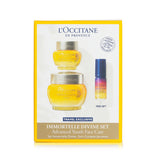 L'Occitane Immortelle Divine Set: Cream 50ml + Eye Balm 15ml + Overnight Reset Oil-In-Serum 5ml  3pcs