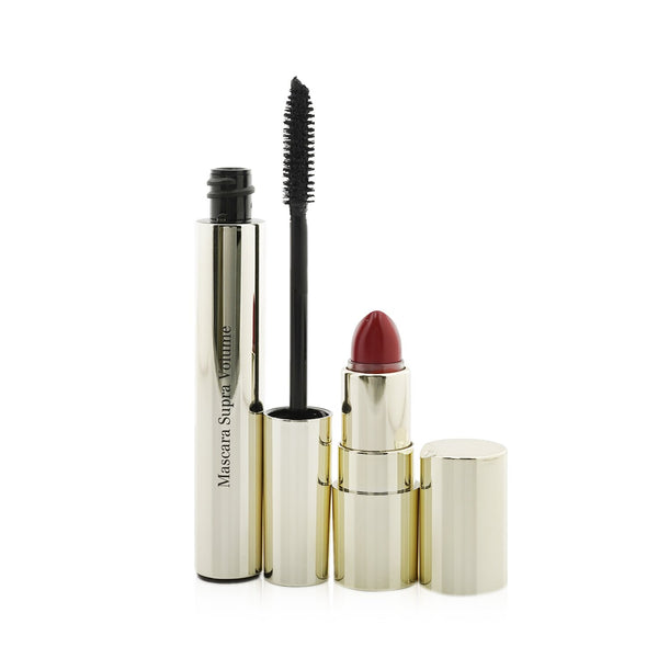 Clarins Supra Volume Mascara + Joli Rouge Set  2pcs