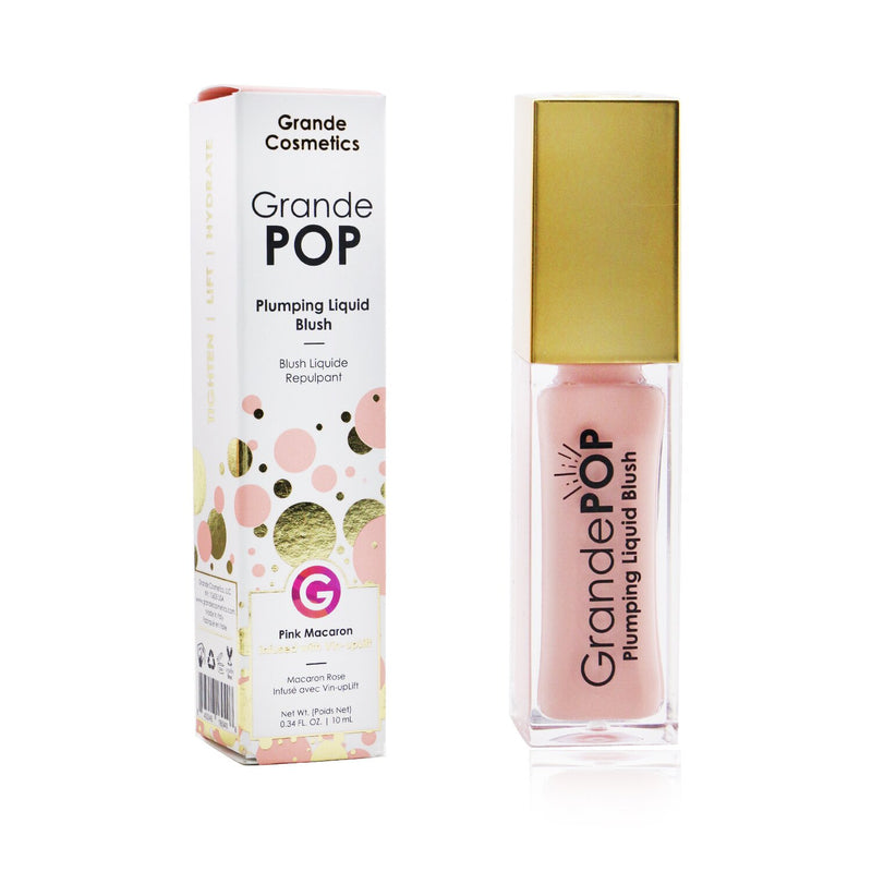 Grande Cosmetics (GrandeLash) GrandePOP Plumping Liquid Blush - # Pink Macaron  10ml/0.34oz