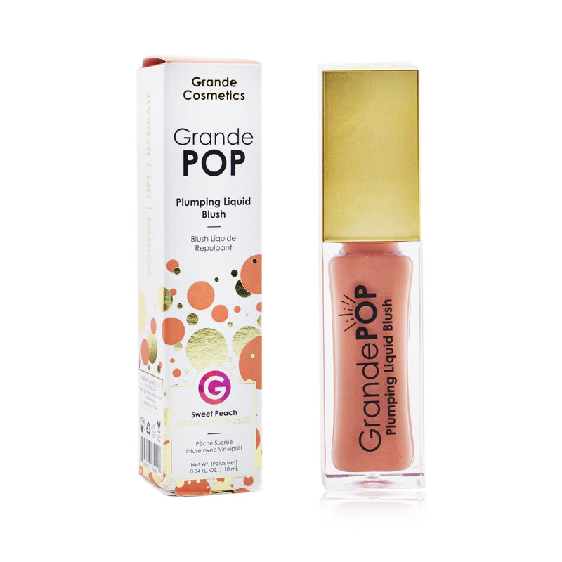 Grande Cosmetics (GrandeLash) GrandePOP Plumping Liquid Blush - # Sweet Peach  10ml/0.34oz