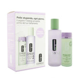 Clinique Clarifying Lotion 2 Set: Clarifyin/g Lotion 2 + All About Clean Liquid Facial Soap Mild 200ml 2pcs 400ml