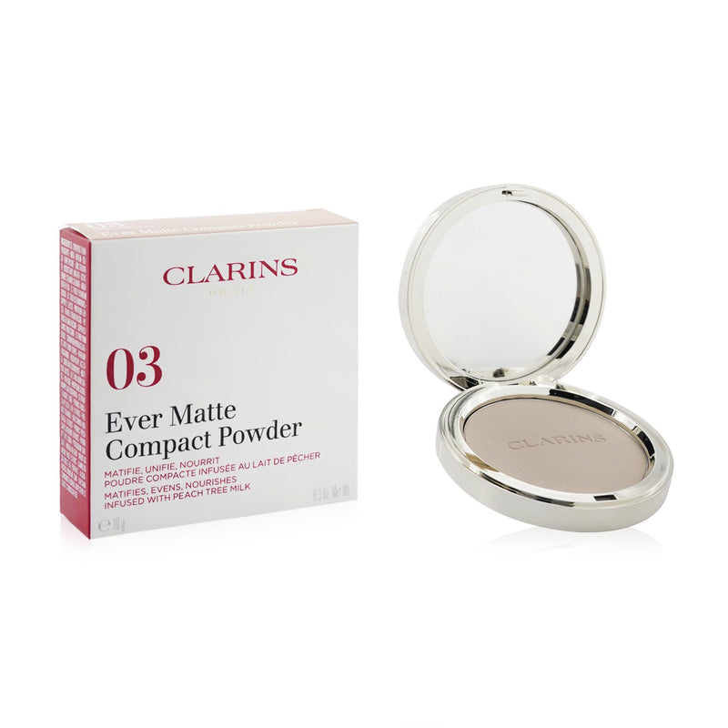Clarins Ever Matte Compact Powder - # 03 Light Medium  10g/0.3oz