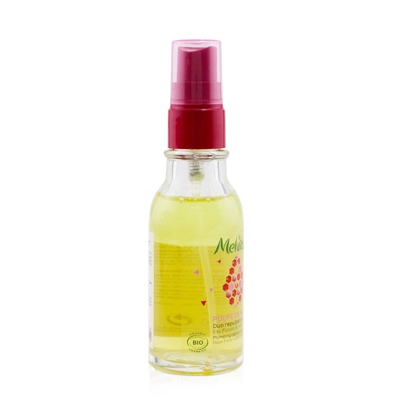 Melvita Pulpe De Rose Plumping Radiance Duo - Rose Floral Water & Oil  50ml/1.6oz