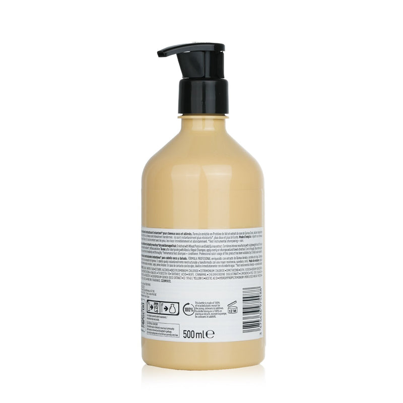 L'Oreal Professionnel Serie Expert - Absolut Repair Protein + Gold Quinoa Instant Resurfacing Conditioner (For Dry & Damaged Hair)  500ml/16.9oz