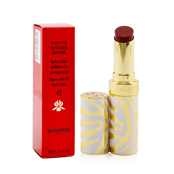 Sisley Phyto Rouge Shine Hydrating Glossy Lipstick - # 42 Sheer Cranberry  3g/0.1oz