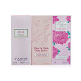 L'Occitane Pink Flowers Hand Cream Collection: Pivoine Flora + Rose + Cherry Blossom  3x75ml/2.6oz