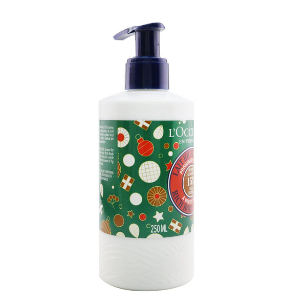 L'Occitane Shea Butter Rich Body Lotion (A Winter Walk Limited Edition) (Packaging Slightly Damaged)  250ml/8.4oz