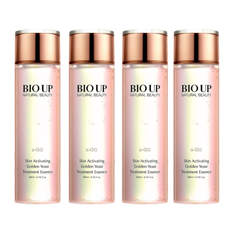 Natural Beauty 4x BIO UP a-GG Golden Yeast Skin Activating Treatment Essence  4x 200ml/6.76oz