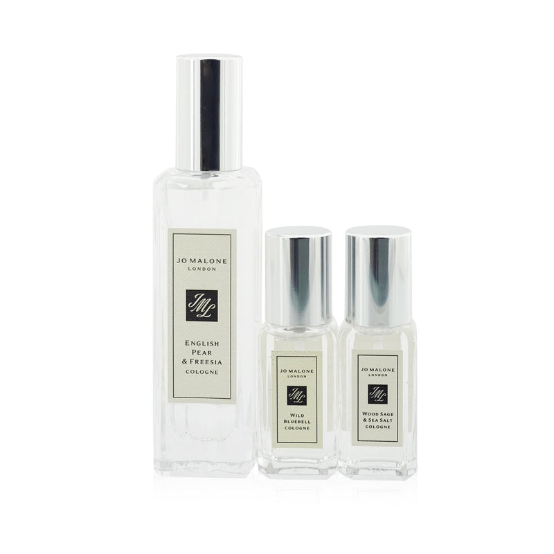 Jo Malone English Pear & Freesia Cologne Collection: English Pear & Freesia 30ml, Wild Bluebell 9ml, Wood Sage & Sea Salt 9ml  3pcs