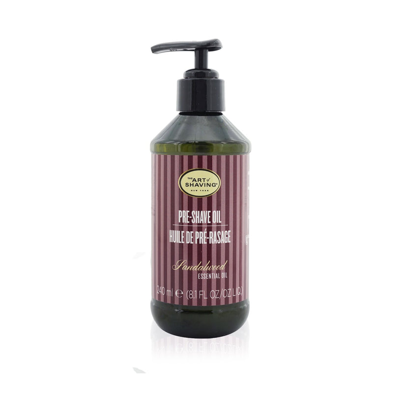 The Art Of Shaving Pre Shave Oil - Sandalwood Essential Oil (With Pump) (Unboxed)  240ml/8.1oz