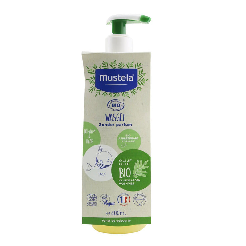Mustela Organic Cleansing Gel with Olive Oil - Fragrance Free (Exp. Date 11/2022)  400ml/13.52oz
