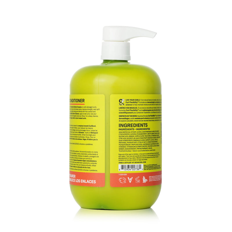 DevaCurl CurlBond Re-Coiling Cream Conditioner - For Damaged Curls  946ml/32oz