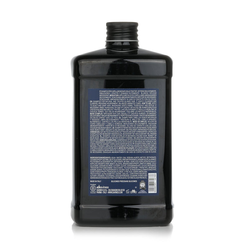 Davines Heart Of Glass Silkening Shampoo For Blonde (Salon Size)  1000ml/33.81oz