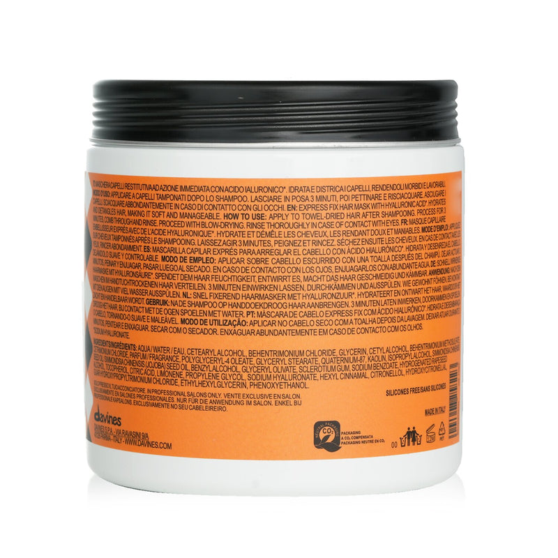 Davines The Quick Fix Circle Fast Lane Mutli tasking Hair Mask (Salon Size)  750ml/26.43oz