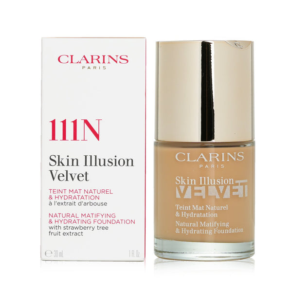 Clarins Skin Illusion Velvet Natural Matifying & Hydrating Foundation - # 111N  30ml/1oz