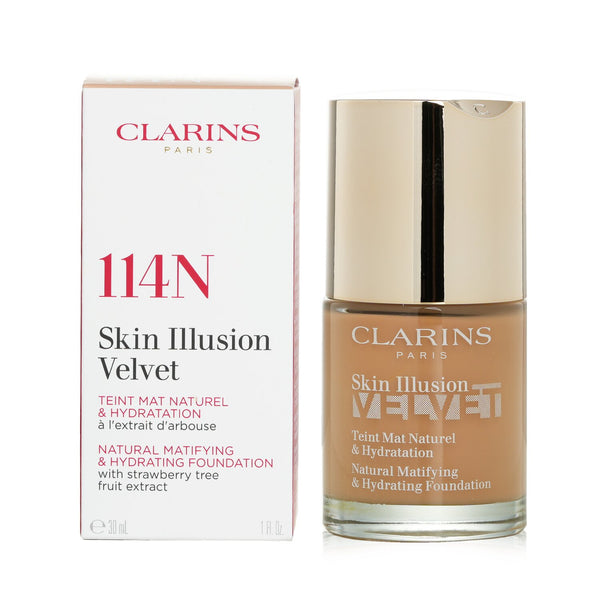 Clarins Skin Illusion Velvet Natural Matifying & Hydrating Foundation - # 114N  30ml/1oz