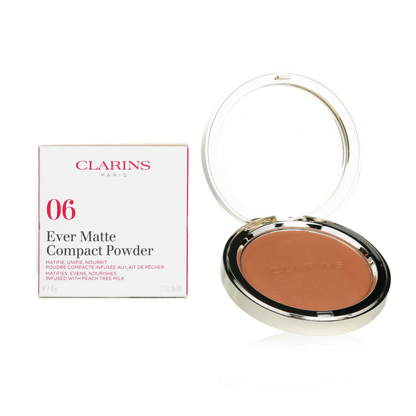 Clarins Ever Matte Compact Powder - # 06 Deep  10g/0.3oz