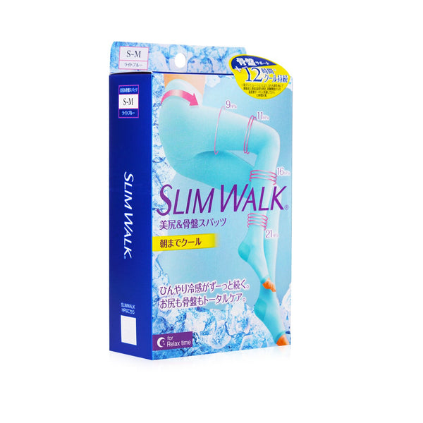 SlimWalk Cooling Compression Sleep Pantyhose - # Light Blue (Size: S-M)  1pair