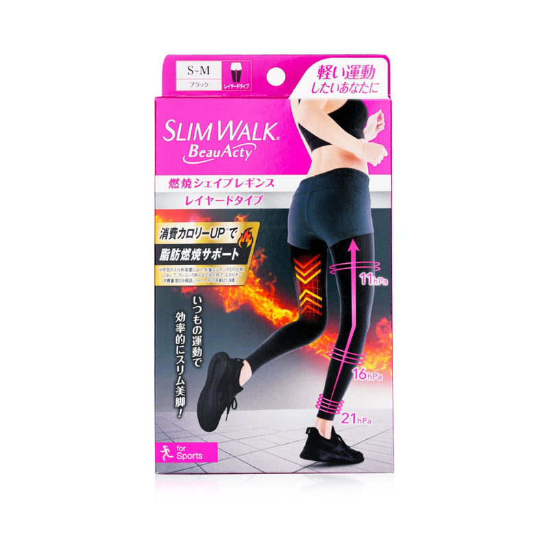 SlimWalk Compression Tights, Stepped Pressure Design - # Black (Size S-M)  1pair – Fresh Beauty Co. New Zealand