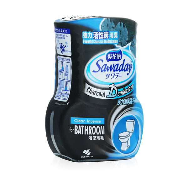 Kobayashi Sawaday Charcoal Deodorizer for Bathroom - Clean Incense  350ml