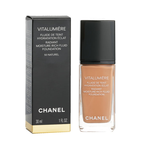 Chanel Vitalumiere Radiant Moisture Rich Fluid Foundation - #50 Naturel  30ml/1oz