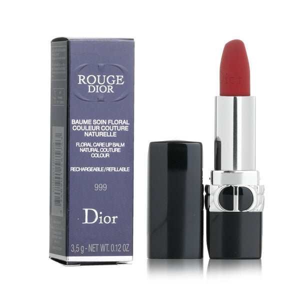 Christian Dior Rouge Dior Floral Care Refillable Lip Balm - # 999 (Matte Balm)  3.5g/0.12oz