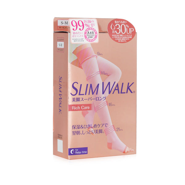 SlimWalk Compression Open-Toe Socks For Relax, Moisturizing - # Pink (Size: S-M)  1pair