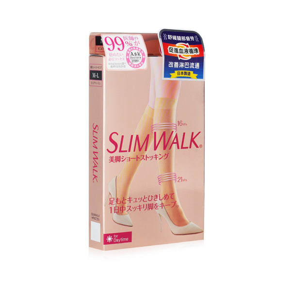 SlimWalk Compression Stockings for Beautiful Legs - # Beige (Size:M-L)  1pair